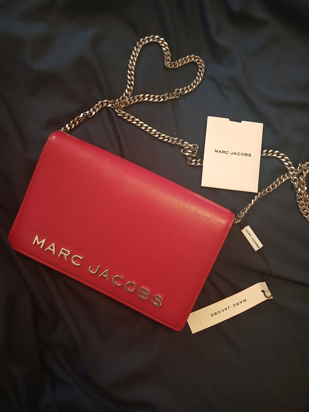Marc Jacobs Pink 💗 Leather Chain Crossbody Bag